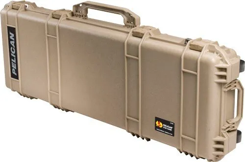 Pelican 1720 Protector Case Tan 45 in Wheels 3 Piece Foam - Pelican for sale at Iron and Lace