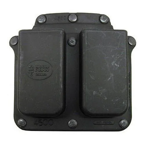 Fobus 4500NDBH Double Mag Pouch Black Polymer Paddle for 1911 .45 ACP