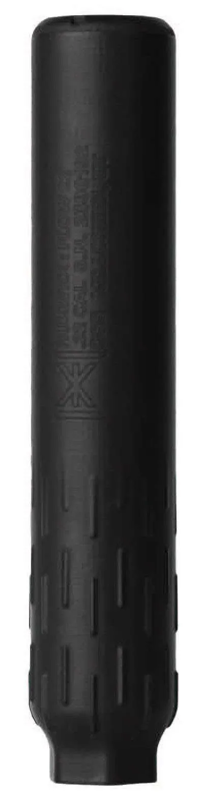 Huxwrx 3076 Flow 22 Ti Suppressor Black Grade 5 Titanium 1/2x28 3.9oz