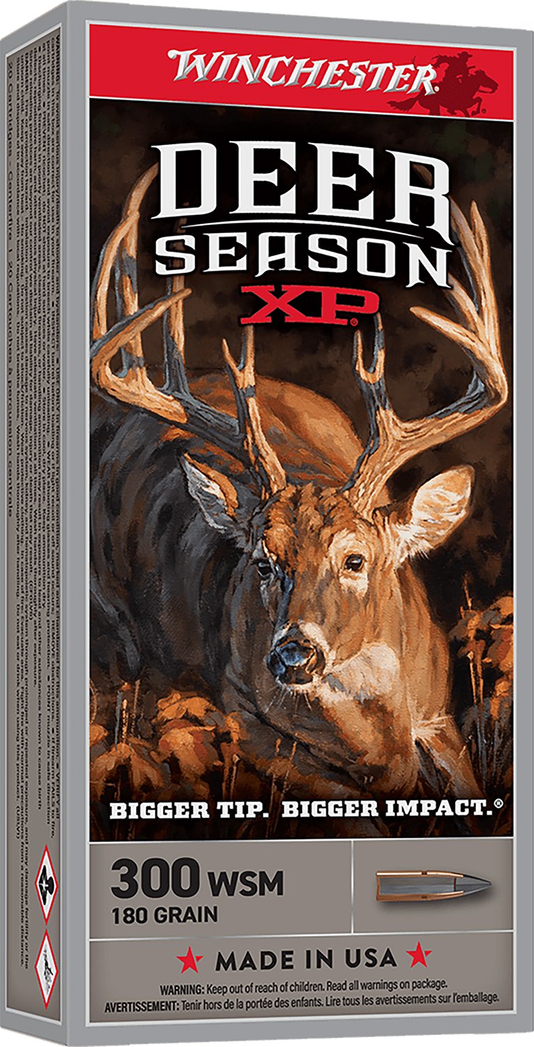 Winchester Deer Season XP Rifle Ammunition .300 WSM 180gr PT 2900 fps 20/ct - Winchester - 300 WSM