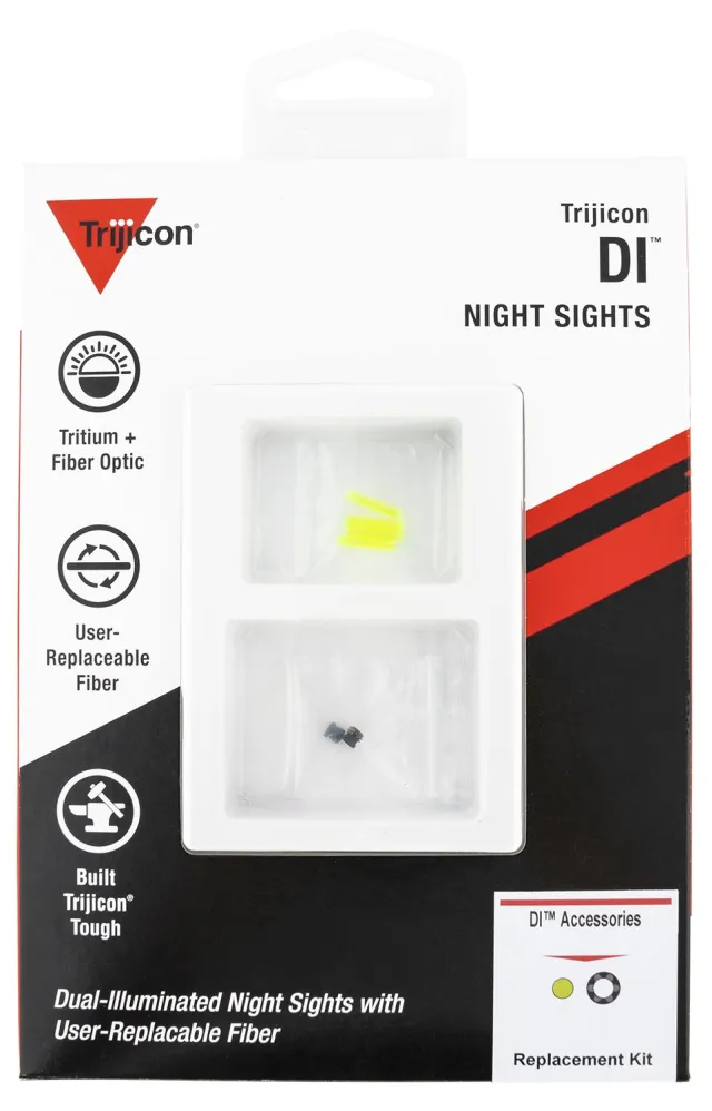 Trijicon DI Night Sight Replacement Kit Green Fiber Black Retainer - Trijicon