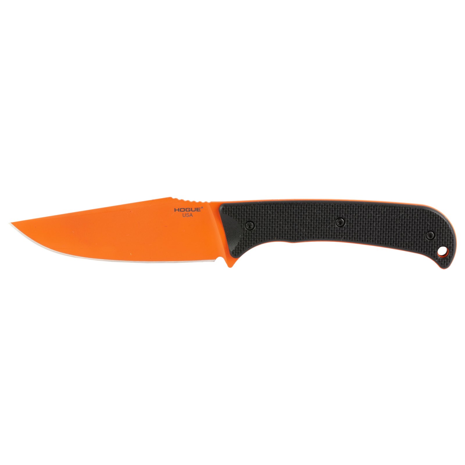 Hogue 35859 Extrak XL 3.90" CPM M4 Blade, Black G10 Handle, Orange Cerakote - Hogue