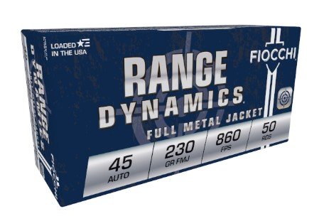 Buy Fiocchi Range Dynamics Pistol Ammo 45 ACP 230 gr. FMJ 50 rd. online
