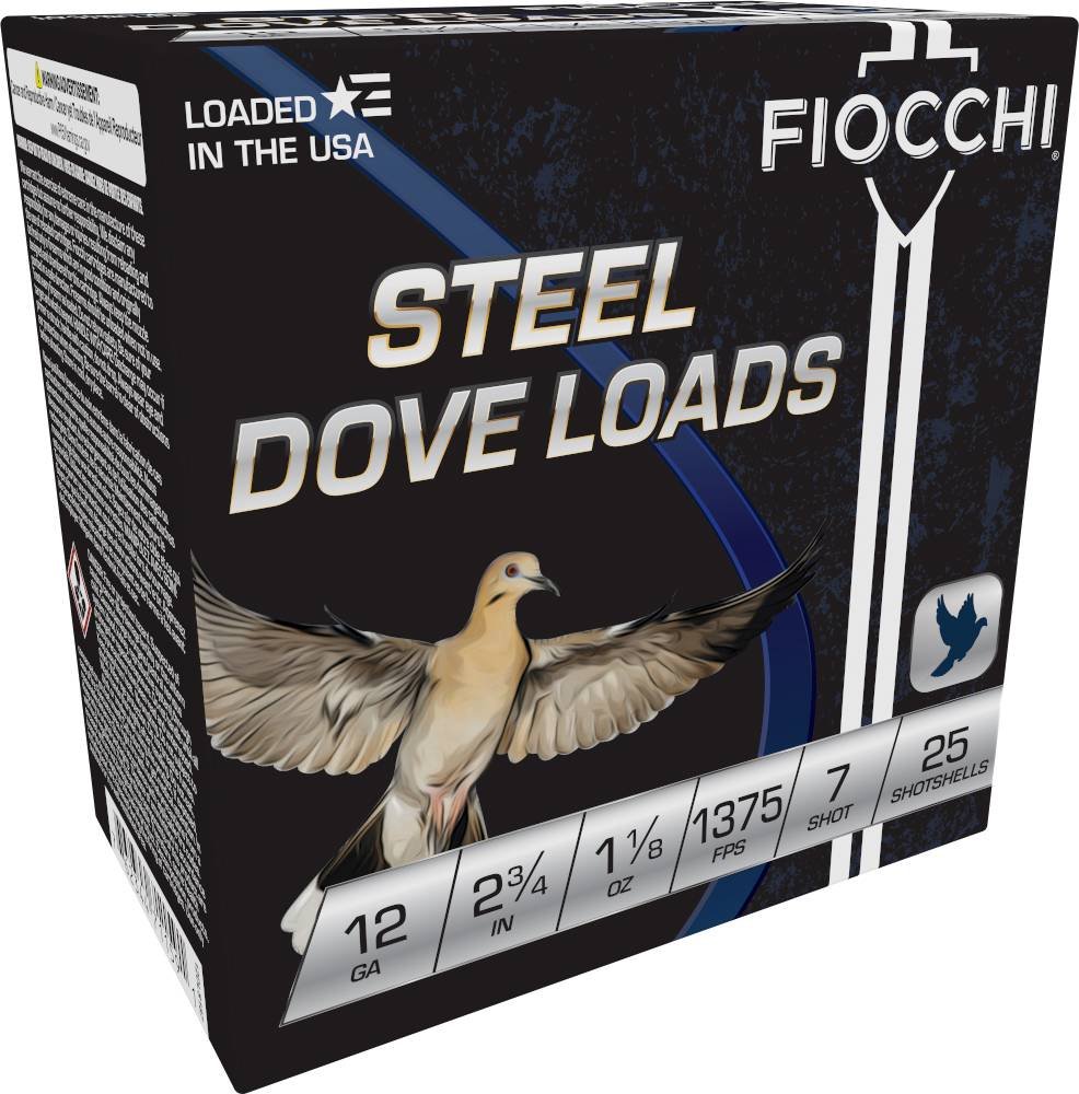 12 Ga Steel-7 1-1/8 oz 2-3/4" 25 Rds Fiocchi Ammo Shotgun - Fiocchi - 12 Gauge