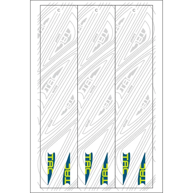 TAC Vanes Arrow Specific Wraps White Size C 4.675 13 pk. - TAC Vanes