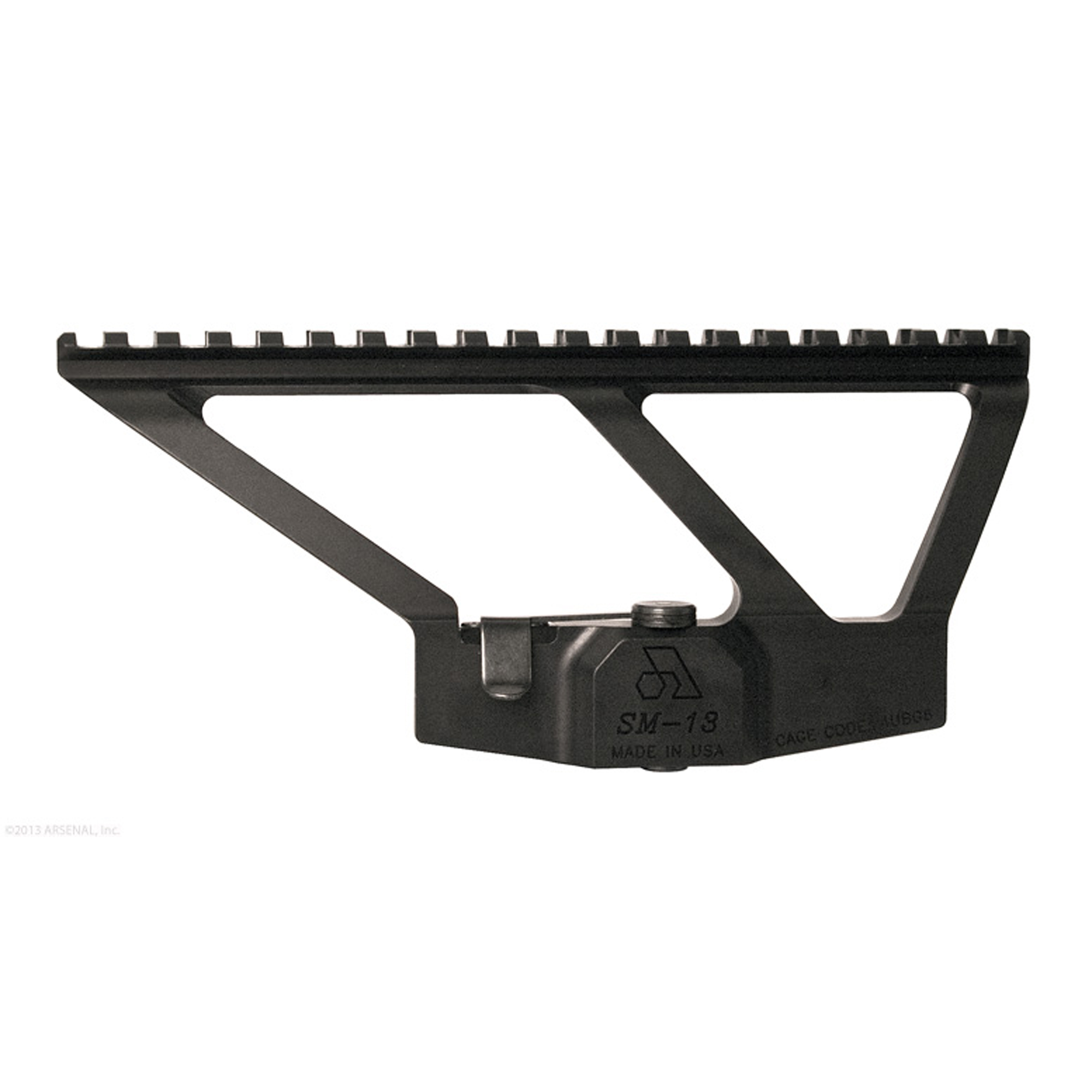 Arsenal SM13 Picatinny Scope Mount Black Aluminum 7.625" Low Profile - Arsenal
