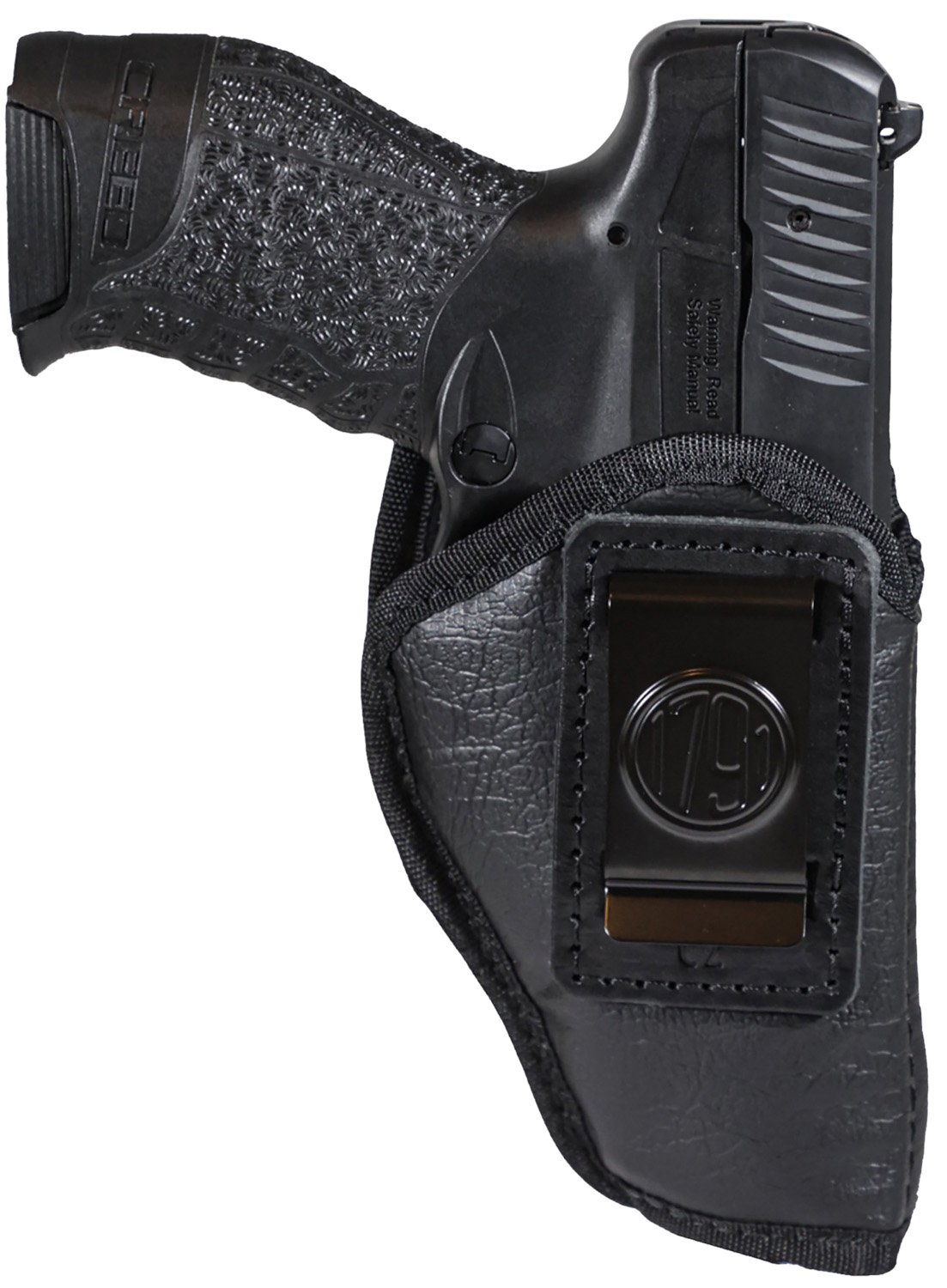 1791 Gunleather ECOC2BLKR EcoCarry IWB Compact Black Right Hand Holster - 1791 Gunleather