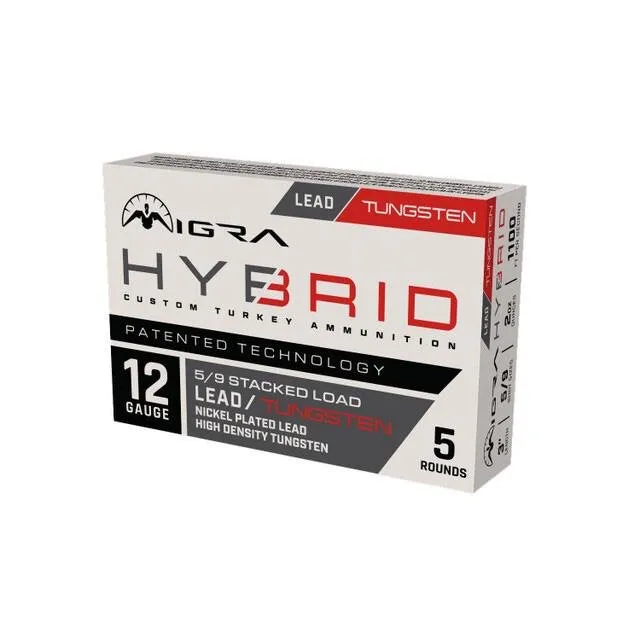 Buy Migra Ammunitions Hybrid Turkey HD 12ga 2oz 1100fps #5/#9 Tungsten-Nickel online
