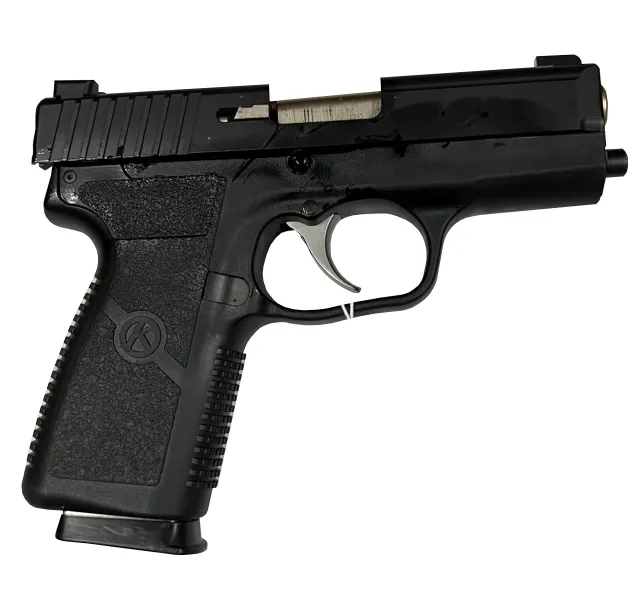 Kahr Arms P9 Compact 9mm Pistol, 3.5-inch Barrel, Black Stainless Steel, 7+1 Capacity, Tritium Night Sights, Textured Polymer Grip, 3 Magazines Included - Kahr Arms - 9mm