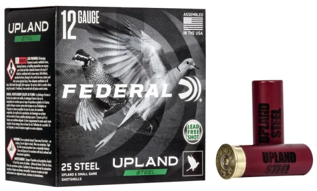 Federal USH122 6 12 Gauge 2.75 in 1 oz #6 Steel Shot 25 Rounds