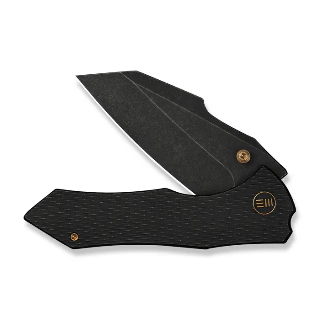 WE Knife High-Fin XL 3.48In CPM-20CV Black Stonewashed Titanium - We Knife