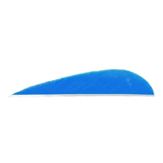 Trueflight 11207 Parabolic Feathers Blue 3" RW 100 Pack - Trueflight