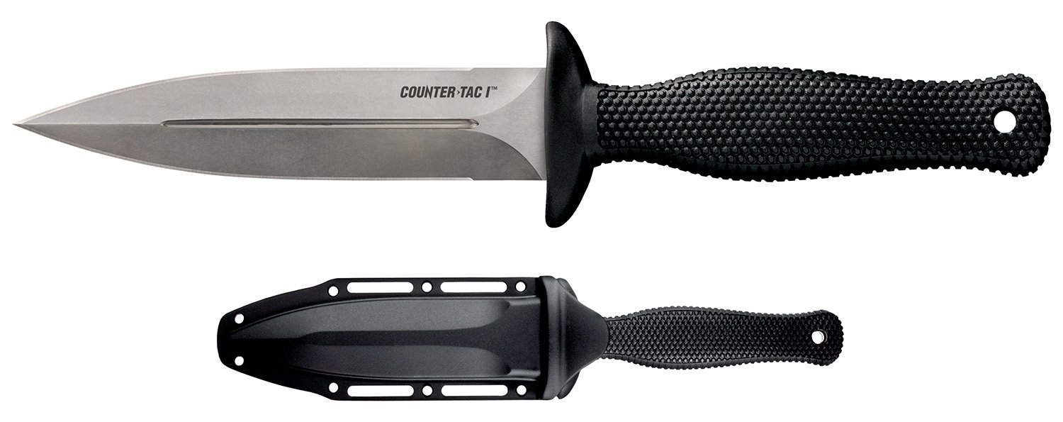 Cold Steel CS10BCTL Counter TAC I 5" Spear Point AUS-8A Blade Knife - Cold Steel