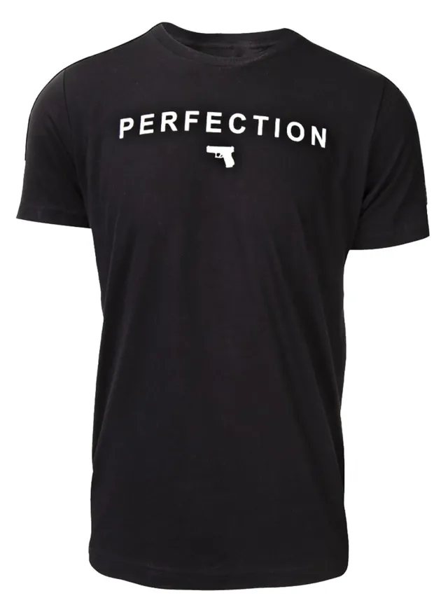 Buy Glock AA75129 Perfection Pistol Black Cotton T-Shirt 3XL online