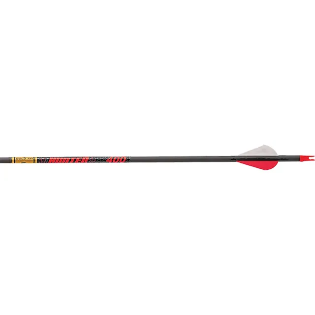 Gold Tip HUN340A2 Hunter Arrows 340 Raptor Vanes 12 Pack - Gold Tip