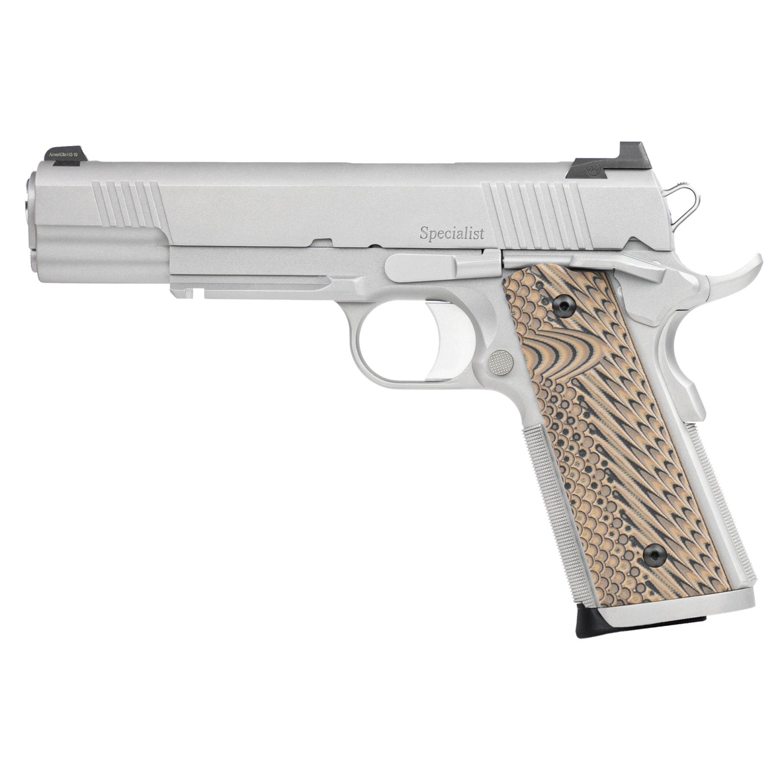Dan Wesson Specialist 10mm Stainless Steel 5" Barrel 8rd G10 Grips - Dan Wesson - 10mm