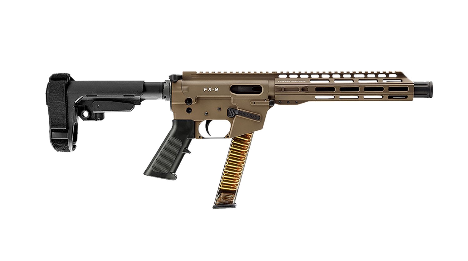 FREEDOM ORDNANCE FX9P10S-FDE FX9P 9mm Luger 31+1 10" Flat Dark Earth - Freedom Ordnance - 9mm Luger
