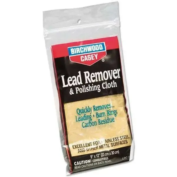 Birchwood Casey Lead Remover & Polishing Cloth 6x9 31002 - Birchwood Casey - 6" X 9"
