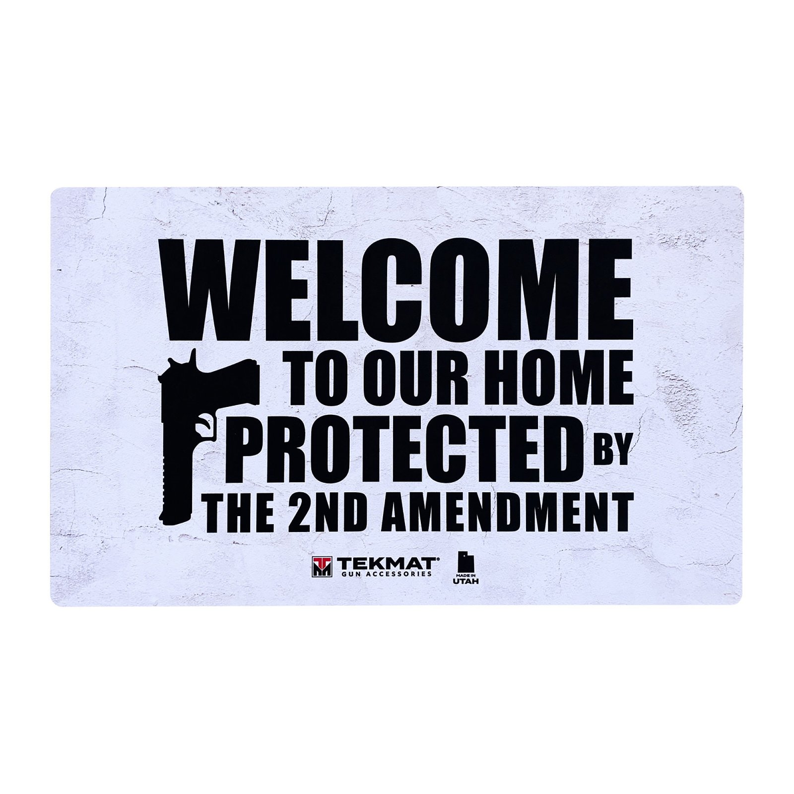 Buy TekMat TEK422AMENDMENT 2nd Amendment Door Mat 25"x42" Rubber White/Black online
