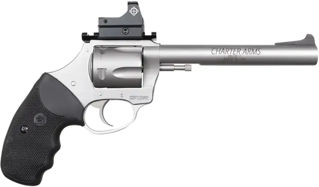 Charter Arms Mastiff Target 9MM Stainless 6 in Barrel Double Action 5rd - CHARTER ARMS - 9MM