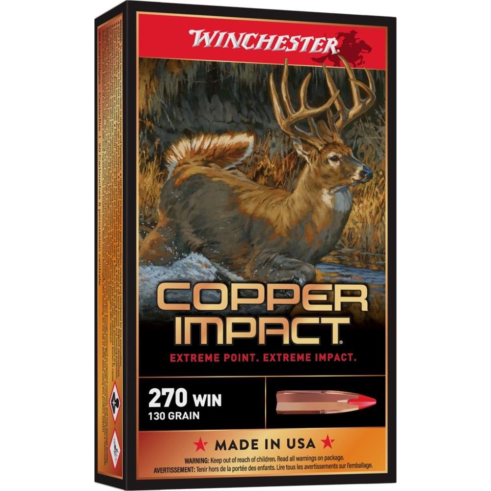 Winchester Ammo X270CLF Copper Impact 270Win 130gr Extreme Point Lead... - Winchester - 270 Win