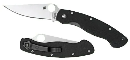 Spyderco C36GPE Military Knife 4" CPM S30V G-10 Black Handle - Spyderco