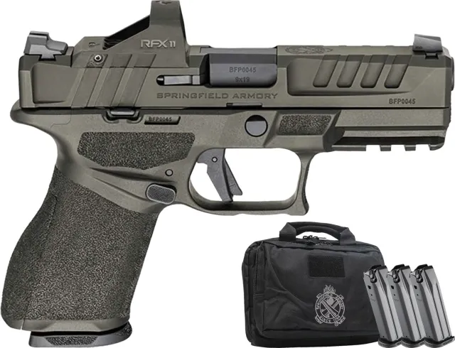 Springfield Armory USA Echelon 9mm Luger 10+1 4.000 Green Ultra High Impact Polymer - Springfield Armory USA - 9mm