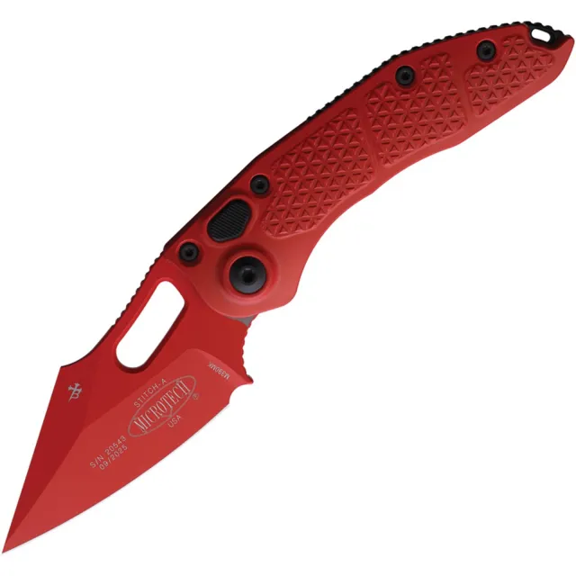 Microtech Stitch 169-1RD-X5Z4 3.75 In SE Red Cerakote Alum Handle - MICROTECH