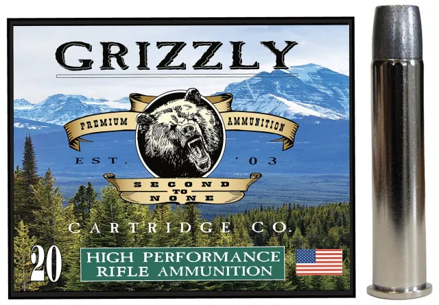 Grizzly GC45/70+P4 45-70Gov+P 405gr Bonded Flat Point Ammo 20/Box - GRIZZLY - .45-70