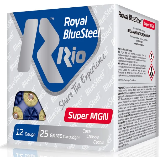 Rio Ammunition RBSSM40BB BlueSteel 12Ga 3.5" 1 3/8oz BB 25/Box - Rio Ammunition - 12 Gauge