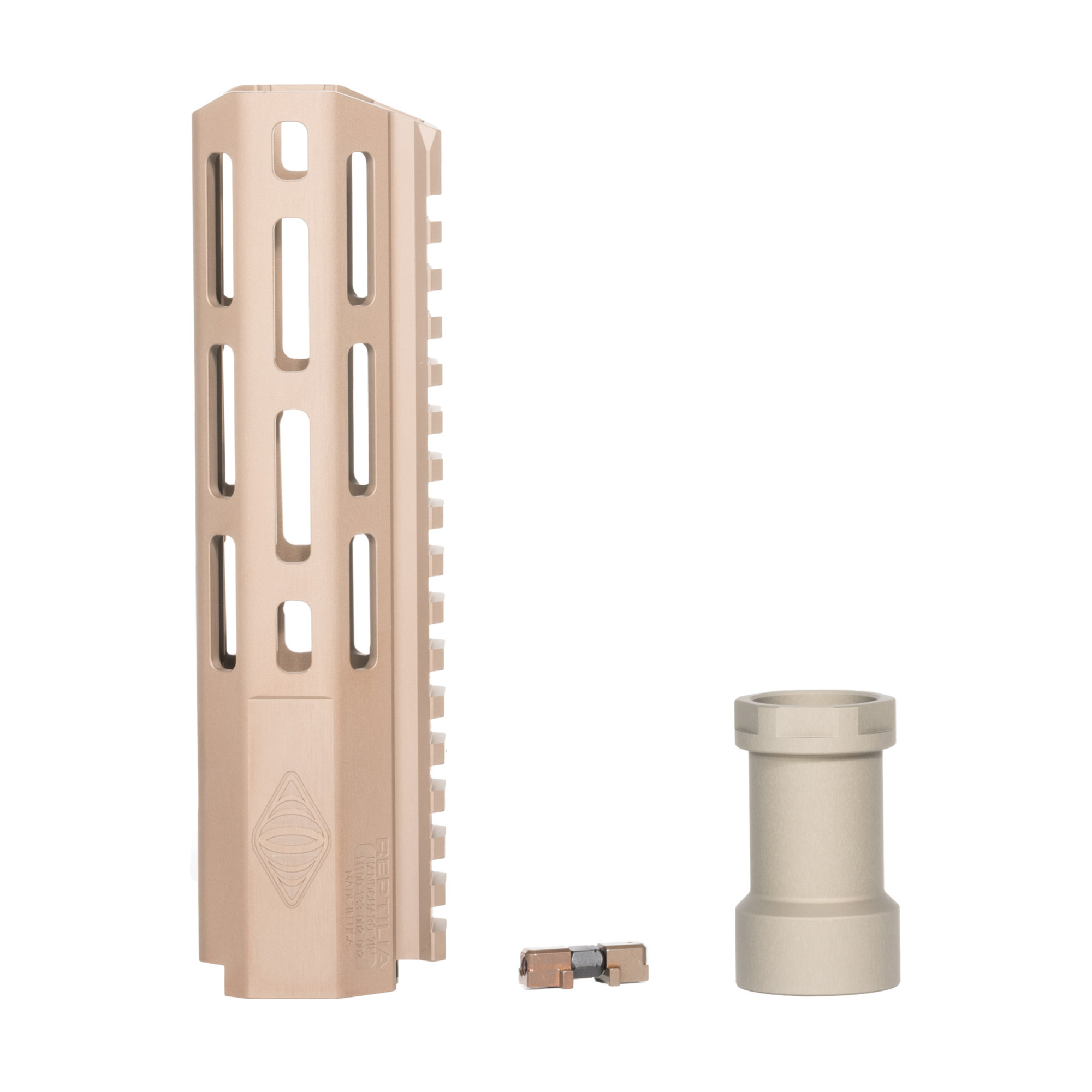 Reptilia 100-331 Handguard M-LOK 9.4In Anodized Flat Dark Earth - Reptilia