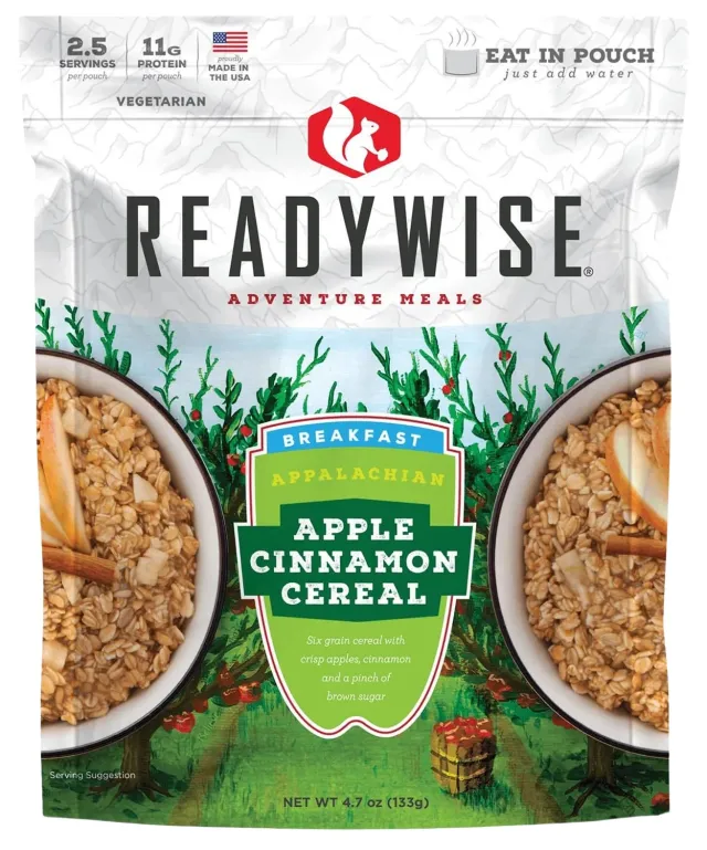 Readywise Apple Cinnamon Cereal Single Pack - Wise Foods, Inc.