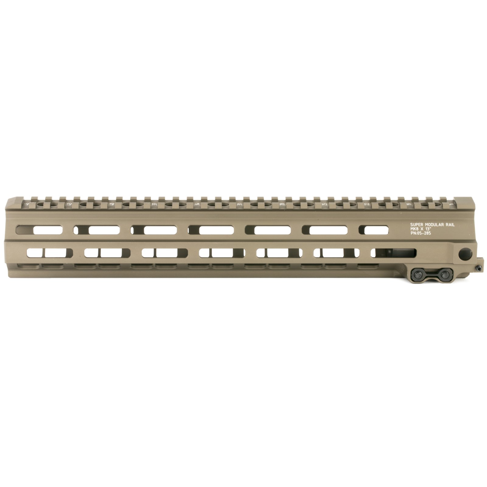 Geissele 05285S Super Modular Rail MK8 13.5" M-LOK Desert Dirt Aluminum - Geissele