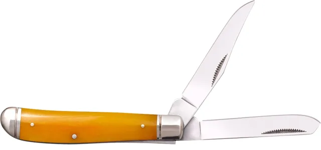 Cold Steel CSFLMTRPRY Trapper Mini 2.60"/2.70" 3Cr13MoV SS Yellow Bone - Cold Steel