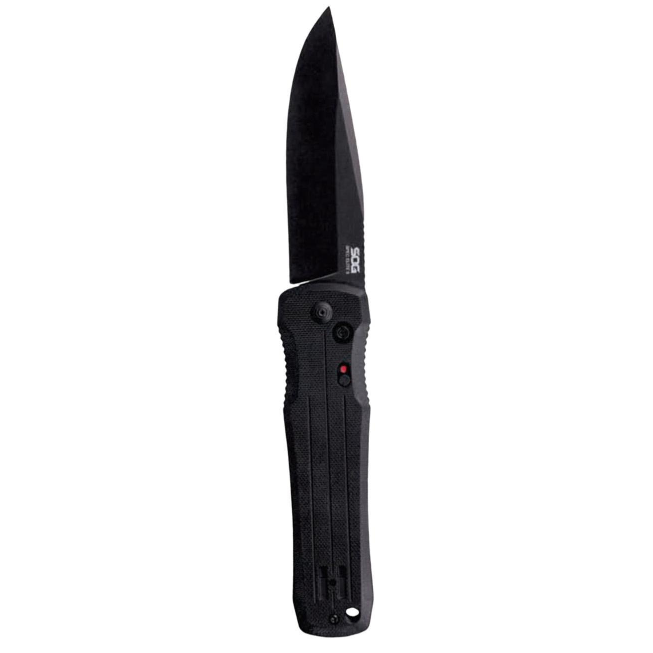SOG Spec Elite II SE-63 4in Drop Point Plain Edge Black - SOG