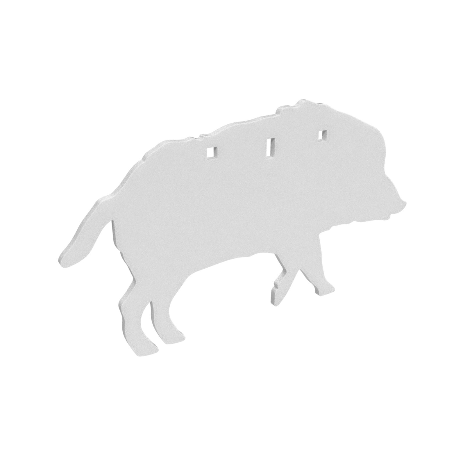 Buy Birchwood Casey BC-47709 AR500 3/8" Boar Silhouette Target 21" White online
