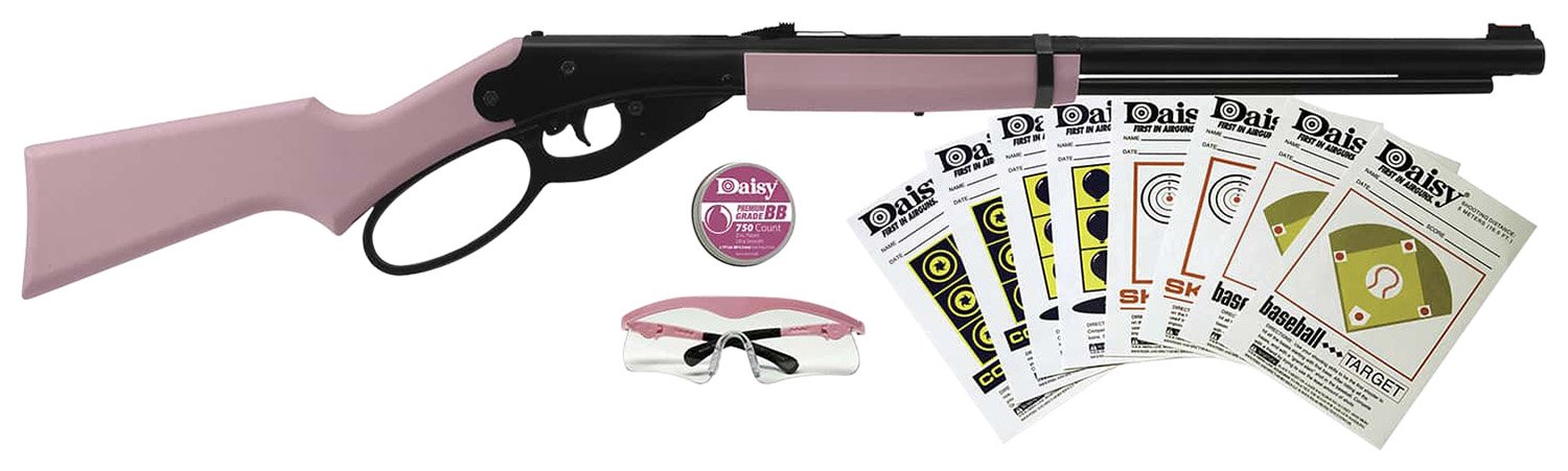 Daisy Lever Action Carbine Shooting Fun Starter Kit Pink 994999-403 - Daisy Manufacturing Co., Inc. - 177