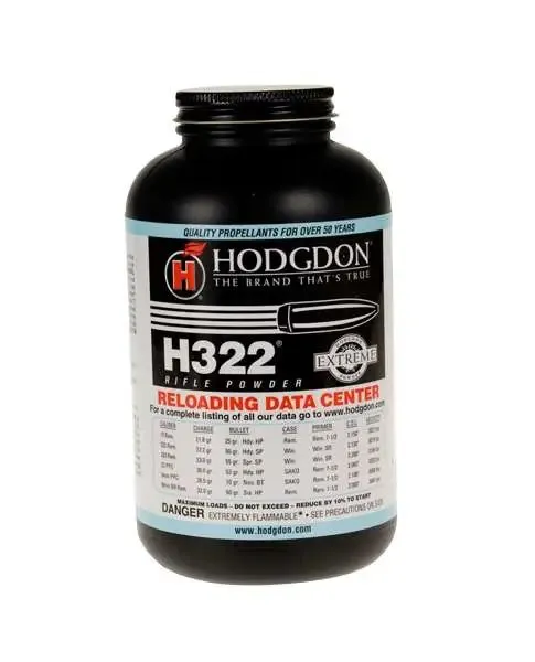 Hodgdon 3221 Extreme H322 Rifle Powder Multi-Caliber 1 lb - Hodgdon - 1 LB