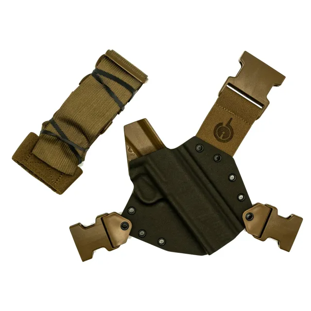 Gunfighters Inc Kenai Holster 1911 5 In Right Hand Kydex Gray Coyote - Gunfighters Inc