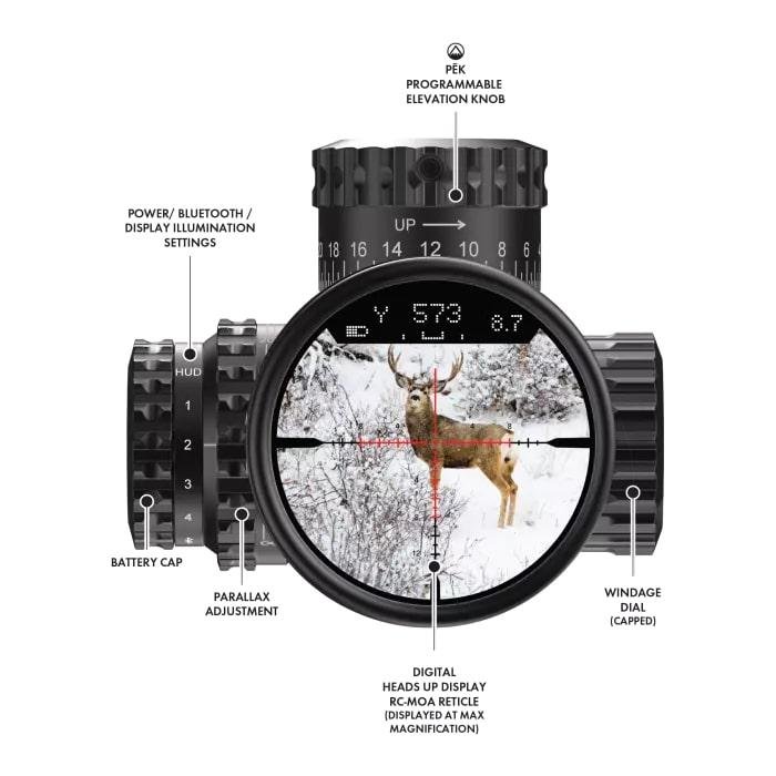 Burris 200203 Veracity 4-20x50 FFP Illuminated RC-MOA Reticle Matte Black - Burris Optics - 50MM