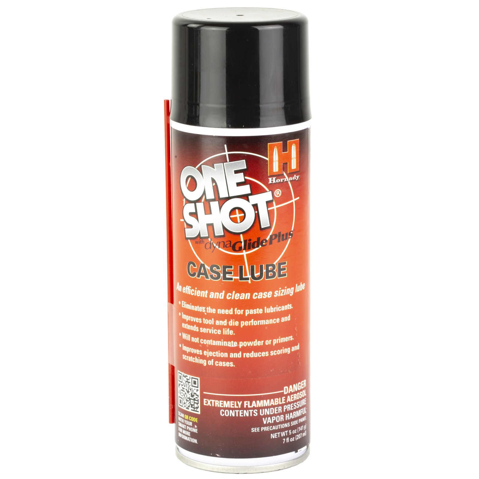 Hornady 9991 One Shot Case Lube Lubricates 5 oz Aerosol - Hornady Manufacturing Company - 5 OZ