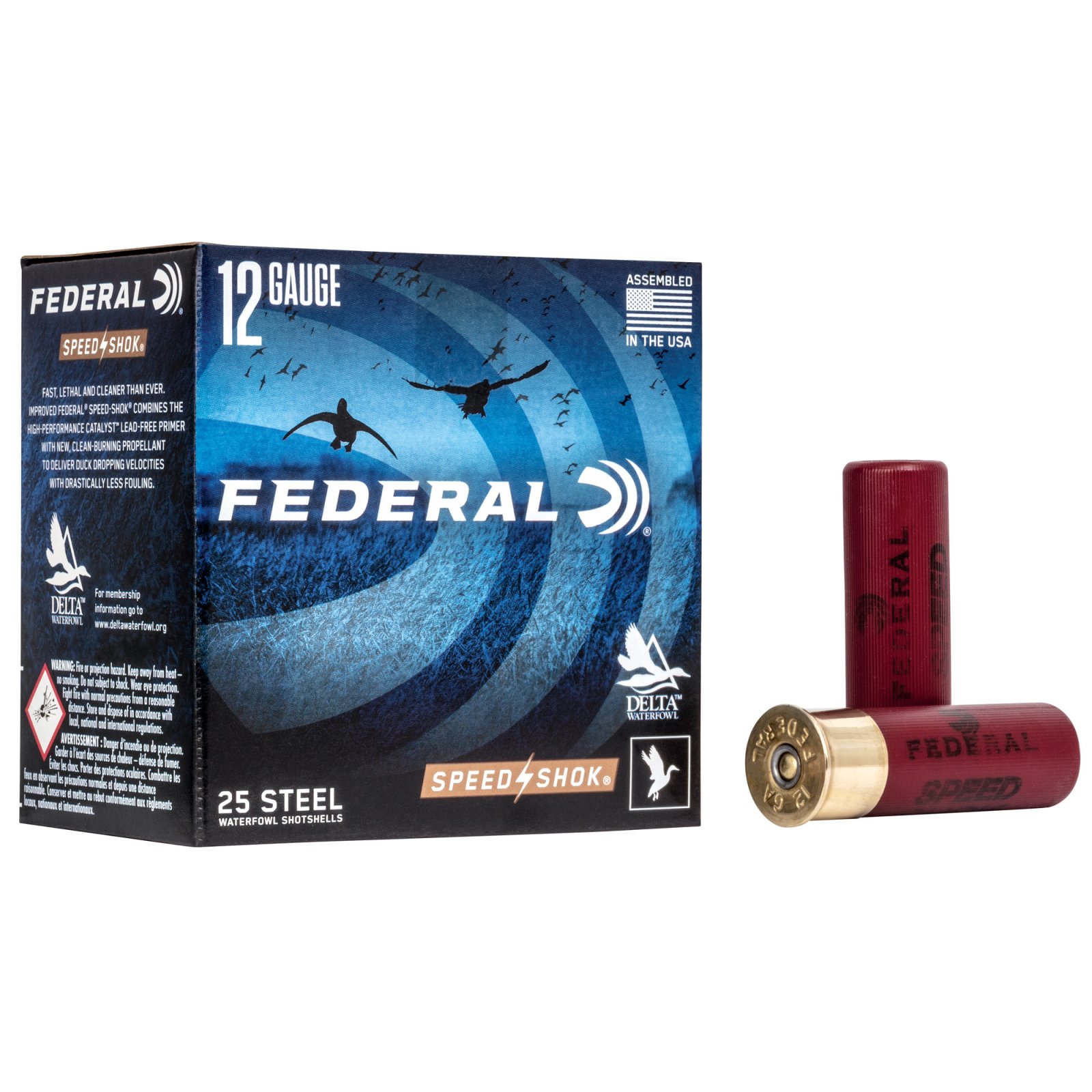 Buy Federal WF142BB Speed-Shok 12 Gauge 3 in 1 1/4 oz BB Steel Shot 25 Rounds online