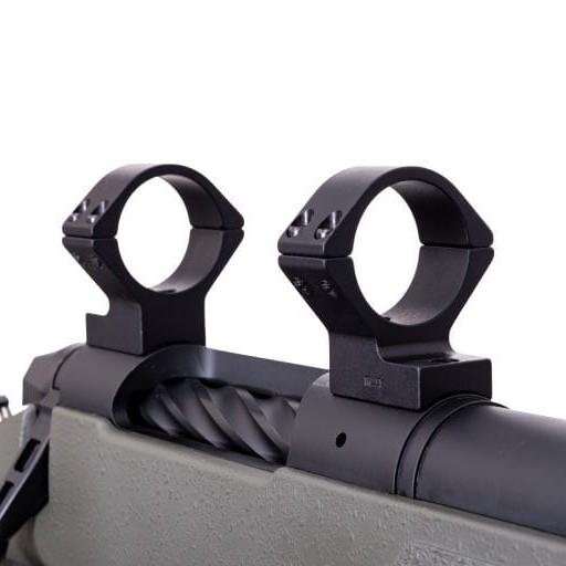 Weatherby M307 Rifle Scope Mount 1in Medium Matte Black One-Piece - Weatherby