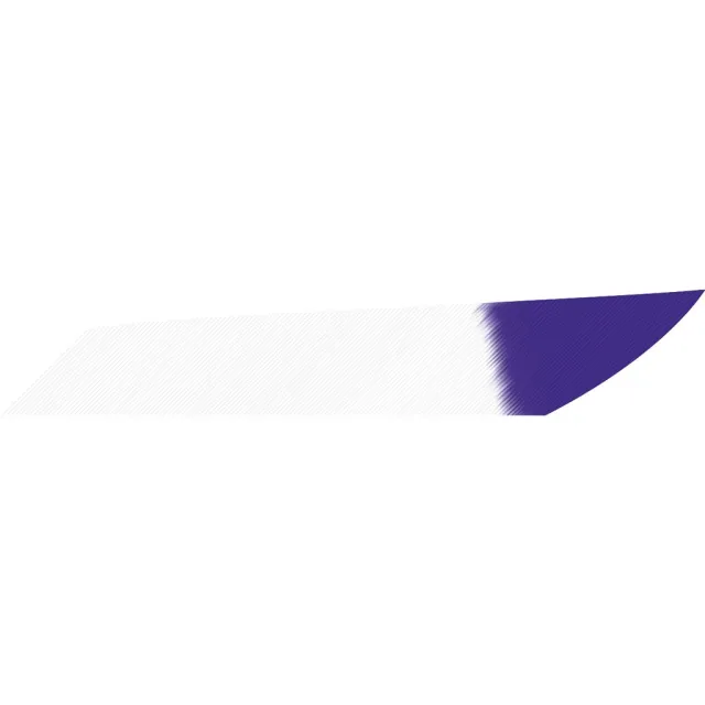 Gateway Mako 318LISWP-50 3.125 In White Purple Feathers 50 Pack - Gateway