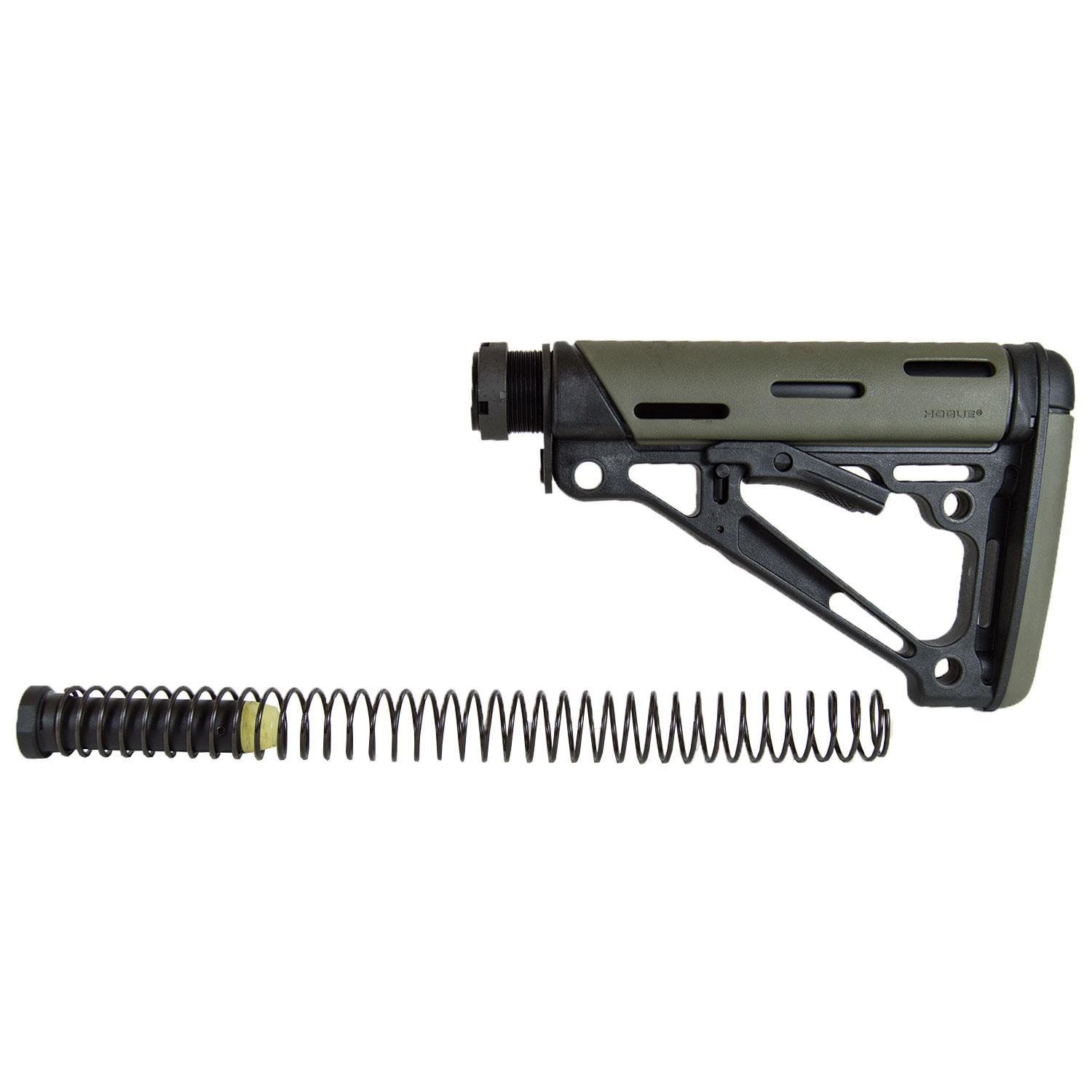 Hogue 15245 OverMolded Collapsible Buttstock Mil-Spec Tube OD Green - Hogue