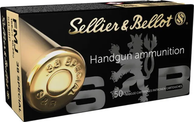 38 Special 158 Grain 50 Rds Sellior & Bellot Ammo - Sellier & Bellot - 38 Spl