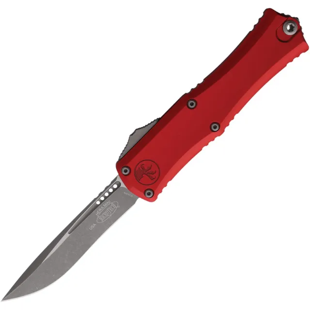 Microtech Hera II Mini 2.96 In Recurve Red ALU Hndl Apocalyptic - MICROTECH