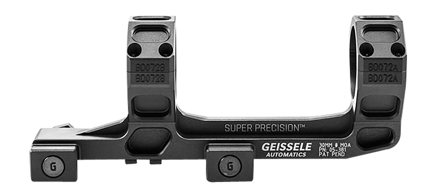 Geissele 05381B AR15 Super Precision Scope Mount Black 7075-T6 Aluminum - Geissele - AR15 SUPER PRECISION