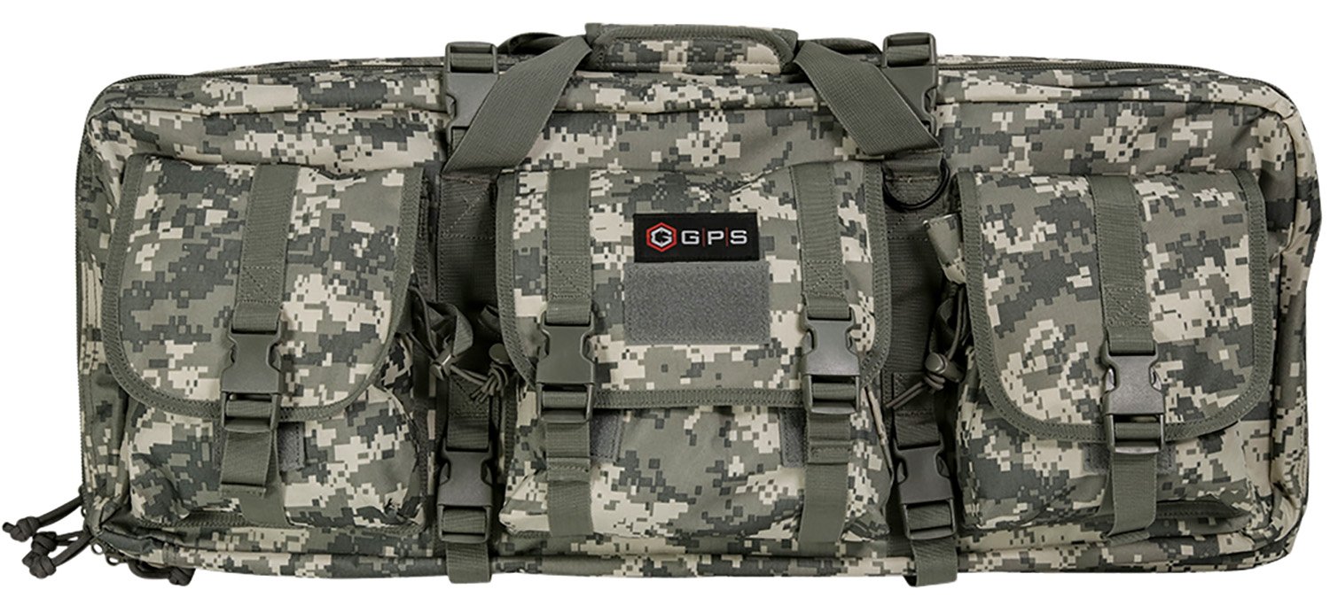 Buy GPS DRC28ACU Double Rifle Case A-TACS AU 600D Polyester Lockable Zippers online