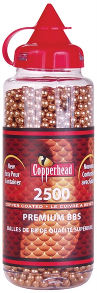 Crosman 0747 Copperhead 747 177 Copper-Coated Steel 2500 Per Bottle - Crosman - 177